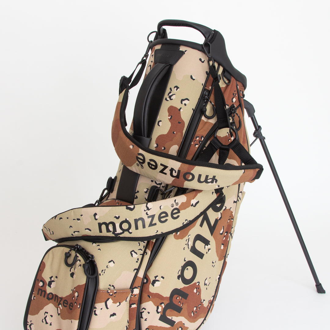 monzee キャディバック Torrey pine - ブラック monzee GOLF モンジースタンドバッグ Torrey pine(トーリー