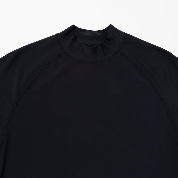 Stretch mock neck Black