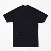 Stretch mock neck Black