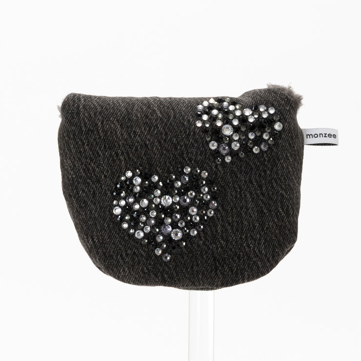 Crystal Love black denim