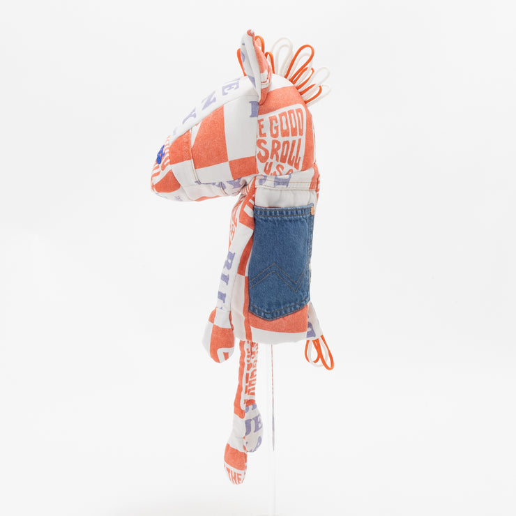 denim red white