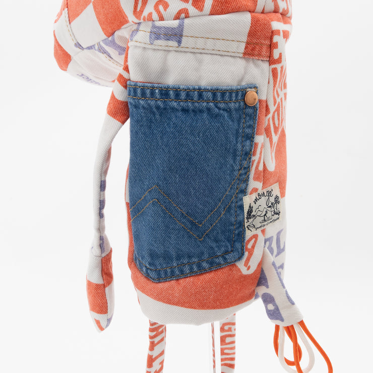 denim red white