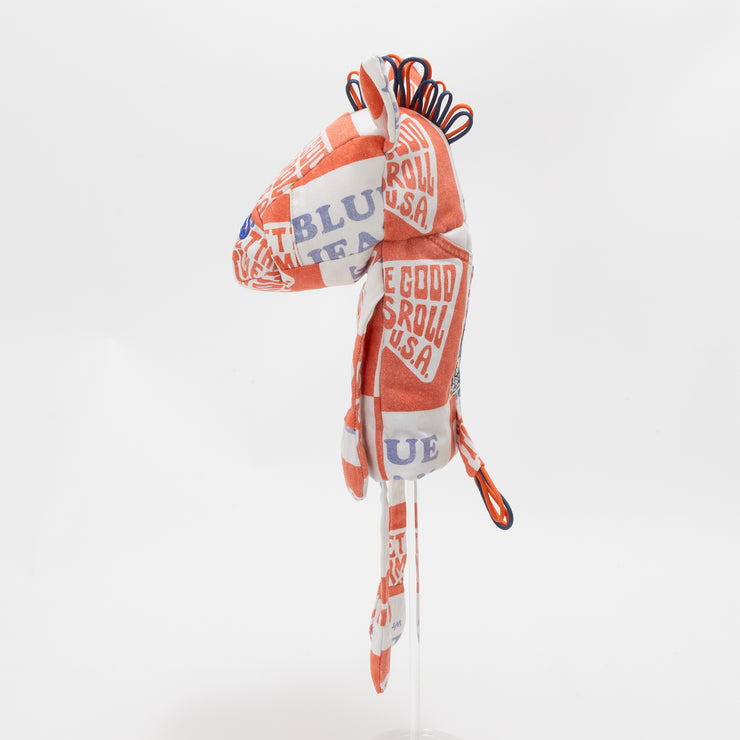 Denim Red White